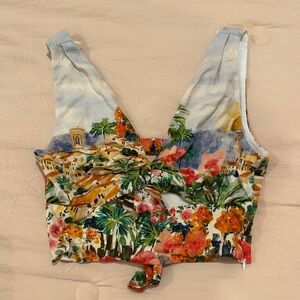 Floral Multicolor Women's Top